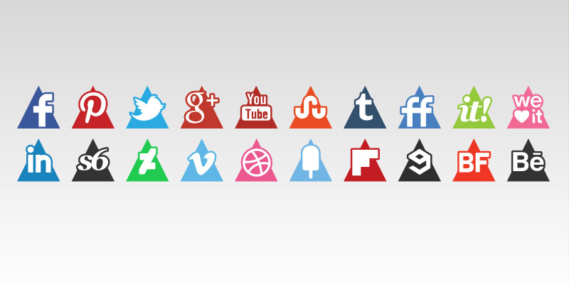 Triangles Icons Set